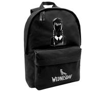 TOYBAGS Zaino Scuola Americana Wednesday, Unisex-Bambini e Ragazzi, Nero, L