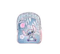 TOYBAGS Zaino Scuola Stitch Pink - Doppio scomparto - con accessorio POM-POM adattabile al carrello - Scomparto porta portapacchi, schienale imbottito - 44 X 30 X 20 CM, multicolore, M, Casual