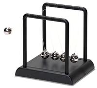 Toyday Tobar Newton's Cradle - Giocattolo educativo da scrivania, Colore: Nero