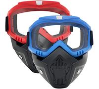 Toyer 2 Pack Maschera Tattica Maschere con Occhiali Staccabili compatibili con Nerf Rival, Apollo, Zeus, Khaos, Atlas, Artemis Blasters Maschera Rival