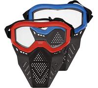 Toyer Confezione da 2 Maschere tattiche Maschera Compatibile con Nerf Rival, Apollo, Zeus, Khaos, Atlas, Artemis Blasters Rival Mask (Rosso e Blu)