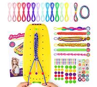 TOYESS DIY Kit di Braccialetti dell'Amicizia per Bambina, Creazione Fai-da-te Bracciali Artigianali Intrecciati, per Compleanno Natale Regalo 6 - 11 Anni