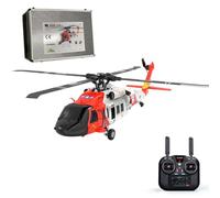 ToyGhillied F09-S RC elicottero per adulti, 2.4G 6CH 1:47 Dual-Brushless FPV RC elicottero militare con GPS, modello di aereo militare per gli appassionati di aeroplani (versione RTF)