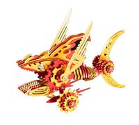 ToyGhillied Kit di modellino di animali in metallo 3D per adulti, kit di montaggio meccanico a dente di sega con squalo, decorazione creativa per la casa, regalo di compleanno per adolescenti e adulti