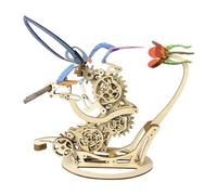 ToyGhillied Puzzle in legno 3D a colibrì, meccanico, 200 pezzi, fai da te in legno, modello cinetico meccanico, decorazione per adulti