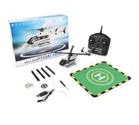ToyGhillied RC elicottero, WL-K160 EC-145 160-Class 2.4G 4CH 4-eliche Flybarless Scala RC elicottero modello con acceleratore regolabile, regalo per adulti e ragazzi (versione RF/1 batteria)