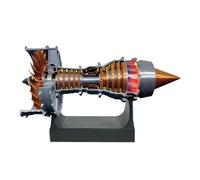 ToyGhillied Trent 900 Turbofan motore aeronautico modello, kit di modelli di motore Turbofan, esperimenti fisici scientifici, adatto per gli amanti dei modelli meccanici, 50 + PCS