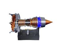 ToyGhillied Trent 900 Turbofan motore aeronautico modello, kit di modelli di motore Turbofan, esperimenti fisici scientifici, adatto per gli amanti dei modelli meccanici, 50 + PCS