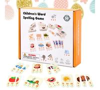 Toying Toy, Game Word Kids, Interactive Alphabet Puzzle, 3.54x0.79x0.2 pollici Strumento di apprendimento educativo compatto, ideale per l'insegnamento della pratica scolastica per bambini, bambino, s
