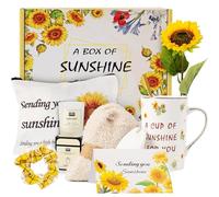 TOYIYAR Regali di compleanno per donne, regali di guarigione presto, regali di girasole, inviandoti sole, scatola regalo unica per il relax per la migliore amica, regali pensando a te