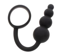 ToyJoy Manpower Anal Plug & Cock Ring Black