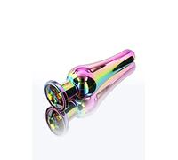 Plug anale grande dilatatore maxi con pietra dildo in metallo liscio indossabile