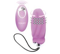 TOYJOY - VIBRATORE ROSA CON TELECOMANDO PER LA FELICITÃ€ CHE MI FAI CREPUSCOLARE