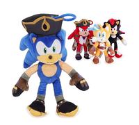 Toyland® 18 cm (7") Sonic Prime Serie 2 - Peluche morbido con clip - 4 modelli da collezionare - 1 scelto a caso - Adatto a bambini dai 12 mesi in su