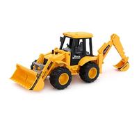 Toyland® 28cm (11") Terne a frizione - Caricatore frontale e retroescavatore mobili - Giocattoli da costruzione