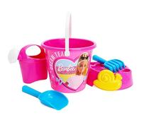 Toyland® Barbie Set da 6 secchielli e Palette con annaffiatoio - Giochi con Sabbia e Acqua - Giocattoli da Spiaggia