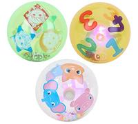 Toyland® Cocomelon, confezione da 3 palline da 8 cm che si illuminano e scuotono, divertenti giocattoli per bambini, giocattoli sensoriali per bambini, adatti fin dalla nascita
