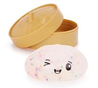 Toyland® Confetti Squishy Bao Dumpling - Giocattolo sensoriale antistress con scatola di plastica per la cottura a vapore - Giocattolo da schiacciare per bambini - Dai 3 anni in su