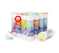 Toyland® Confezione da 12 Stitch Bolle con Bacchette, Soluzione da 60ml e Coperchio Labirinto Originale - Giocattoli per Soldi da Tasca e Sacchetti