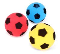 Toyland® Confezione da 3 - Mini palloni da Calcio in Morbida Schiuma Colorata da 7,5 cm (3") - Giochi Estivi da Spiaggia - Giocattoli Sportivi per Interni ed Esterni