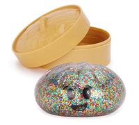 Toyland® Giocattolo sensoriale antistress a forma di bao con glitter arcobaleno e scatola di plastica per la cottura a vapore - Giocattolo antistress per bambini - Dai 3 anni in su