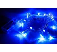 Toyland® Lucine a batteria - 20 LED blu - Splendido arredamento per la casa - Decorazione di nozze fai-da-te - Uso interno