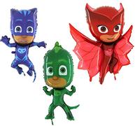 Toyland Maschere PJ Set di 3 Mongolfiere a Forma di Foglio - Catboy, Gekko & Owlette - Articoli per Feste per Bambini