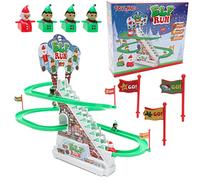 Toyland® Musical Light Up Elf & Santa Run Game - Giochi di Natale - Giochi di novità per bambini dai 3 anni in su
