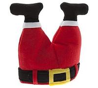 Toyland novità Christmas Santa Hat - Stupendo Le Gambe di Babbo Natale in Un Camino - novità in Costume Natalizio