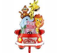 Palloncino foil Supershape da 37 "Zoo Party - Palloncino per festa di compleanno per bambini