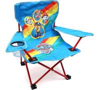 Toyland® Paw Patrol Pups sedia da campeggio pieghevole per bambini con portabicchieri e borsa portaoggetti - Perfetta per gite in campeggio, spiaggia e giardino