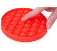 Toyland® Push Bubble Pop Bubble Giocattolo sensoriale "Pop It" - Moltissimo tra cui scegliere (Round rosso)