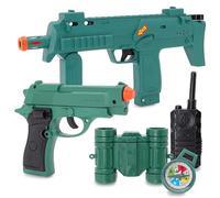 Toyland® Set di armi e accessori delle forze speciali con luci e suoni realistici - 2 armi e 3 accessori - Giochi di ruolo e giocattoli in maschera