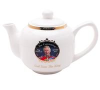 Toyland® Teiera commemorativa dell'incoronazione di Re Carlo III - Sua Maestà i ricordi del re - Souvenir britannici