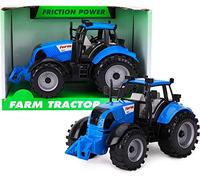 Toyland® Trattore agricolo alimentato con apertura a coppa - disponibile in rosa, blu, rosso e verde (blue)