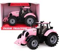 Toyland® Trattore agricolo motorizzato con apertura a tazza - Disponibile in rosa, blu, rosso e verde (rosa)