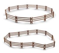 TOYMANY 24 accessori per recinzioni per cavalli set da gioco, giocattoli in plastica per recinzione per fattoria, fienile, paddock cavallo stalla o animali da fattoria, statuette di cavalli,