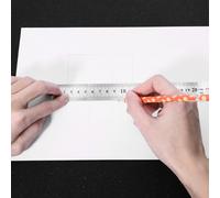 TOYMYTOY 3 pezzi righello in acciaio inossidabile righello in metallo per