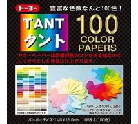 Toyo Origami Tant (007200), 15 cm x 15 cm, 100 colori