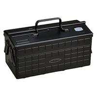 Toyo ST-350BK - Cassetta degli attrezzi a 2 ripiani, colore: nero