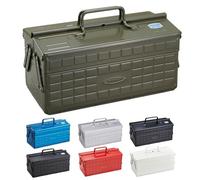 TOYO Steel ST-350 Green Cassetta degli attrezzi a sbalzo a 2 livelli custodia...