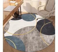 TOYOCC Tappeto Sedia Ufficio Rotondo 80 cm Tappeto Salvapavimento Antiscivolo, Ufficio protettore del Pavimento, Tappeto per Sedia con Ruote, Tappetino Pavimenti per Parquet Pavimenti Duri Piastrelle
