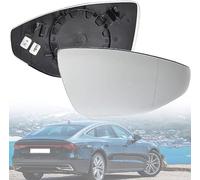 TOYOCC Vetro Specchietto Retrovisore per Audi A6 A7 A8 2018-2021 2022 2023, Specchio Esterno Riscaldabile Sinistro Destro con Piastra di Supporto, Auto Sostituzione Accessories,Right