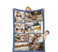 toyofmine Coperta Personalizzata con Foto, Regali per Neonati, Bambini, Donne, Uomini, Regali Personalizzati per San Valentino, Festa del Papà e Festa della Mamma