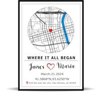 toyofmine Poster personalizzato mappa di Dove tutto ebbe inizio