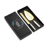toyofmine Set di coltelli e paletta per torta nuziale Pearl