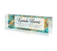 toyofmine Targa per scrivania Personalizzata, targhetta in Acrilico, targhette Personalizzate per Regali da Ufficio,Insegnanti, Manager, Ceo, Regali di apprezzamento per i dipendenti