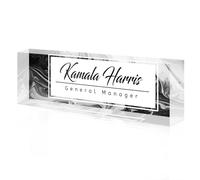 toyofmine Targa per scrivania Personalizzata, targhetta in Acrilico, targhette Personalizzate per Regali da Ufficio,Insegnanti, Manager, Ceo, Regali di apprezzamento per i dipendenti