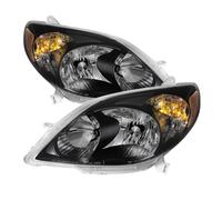 Toyota 03-08 Matrix Nero Alloggiamento Ricambio Fari Coppia Set Xrs XR Base
