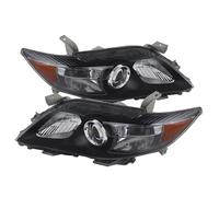 Toyota 10-11 Camry Nero Alloggiamento Ricambio Fari Lampade Sinistro + Destro
